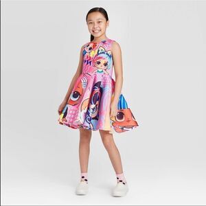 Girls LOL Doll Themed Sleeveless Dress